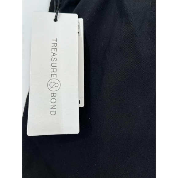 NWT Treasure and Bond Men's Black Elastic Waist Shorts w/ Snap - Size XL- NWT - Picture 10 of 15